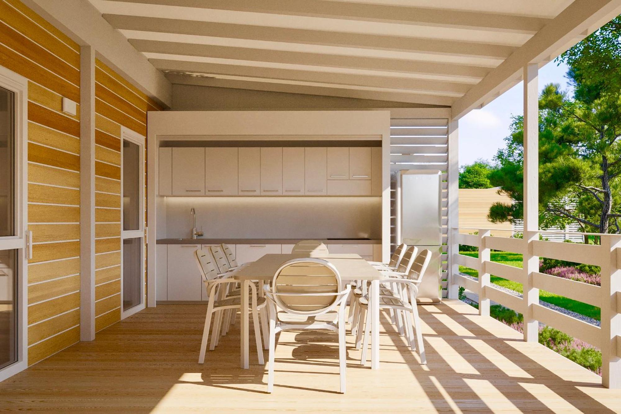 Isamar Holiday Village Ca Lino 객실 사진 3D rendering of a kitchen